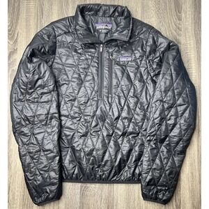 Patagonia Nano Puff Jacket Puffer Black Quilted Primaloft Insulated Women's Sz M
